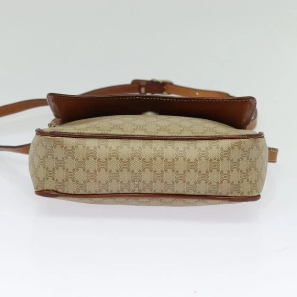CELINE Macadam Canvas Shoulder Bag PVC Beige Auth - Picture 5 of 16